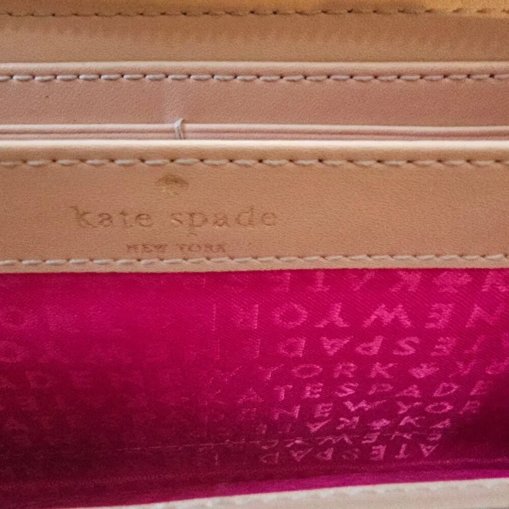 Kate Spade Ivory Wellesley Neda Leather Wallet One Size